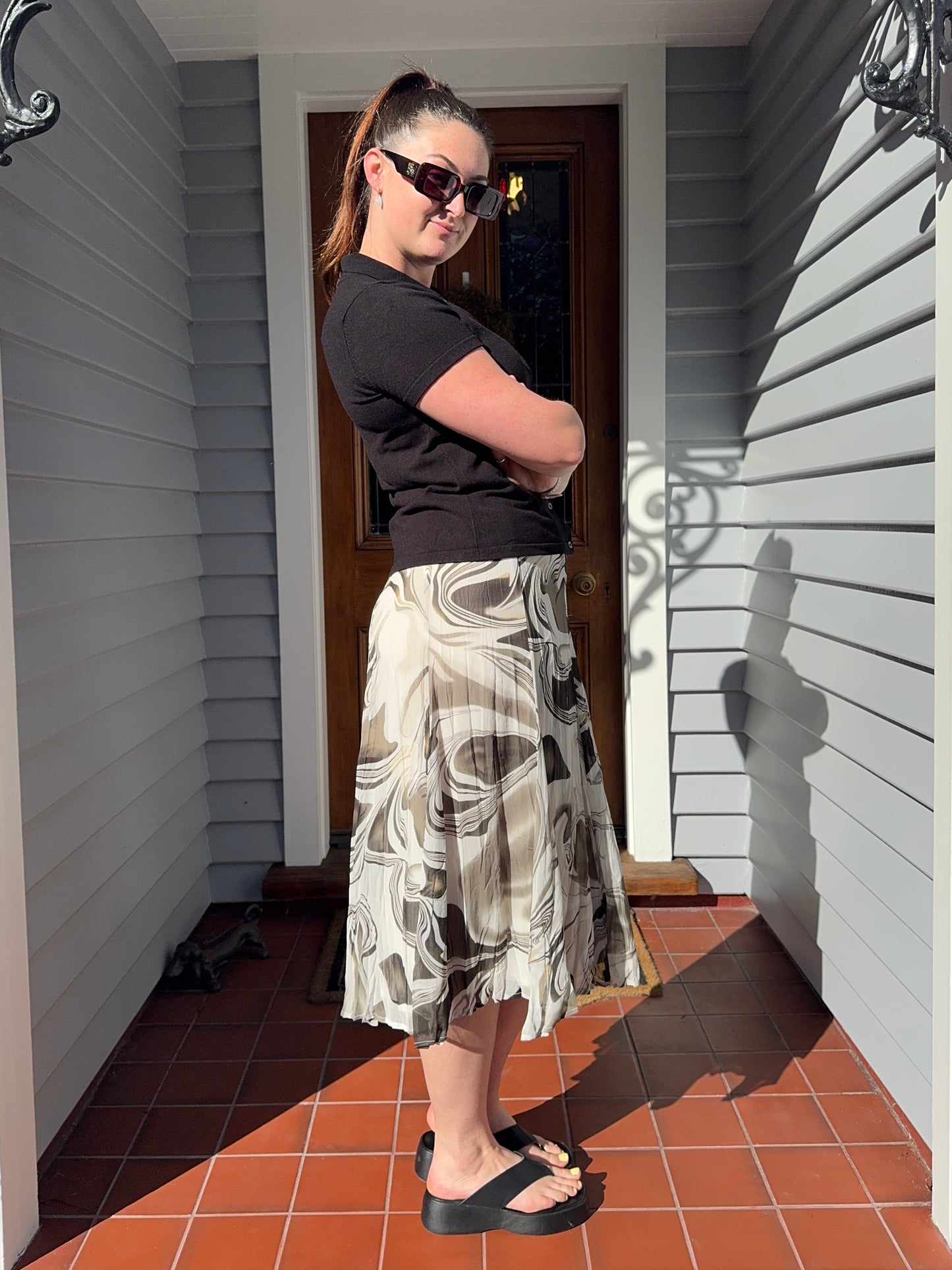 Funky Midi Skirt | Size 12
