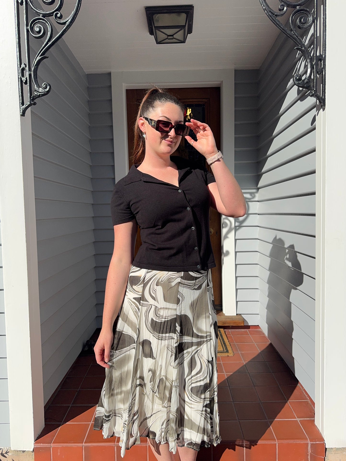 Funky Midi Skirt | Size 12