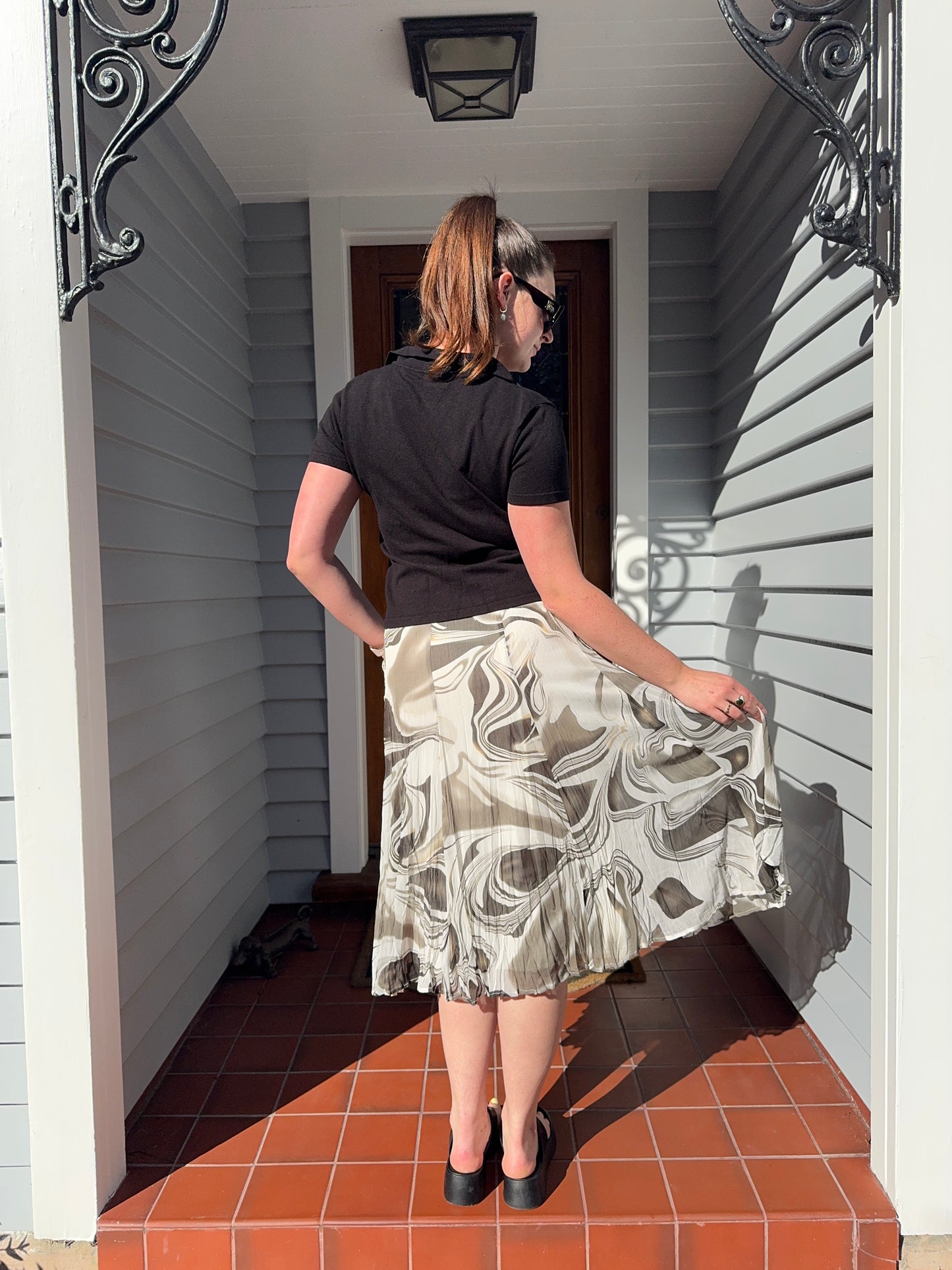 Funky Midi Skirt | Size 12