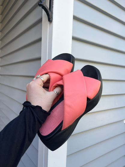 Coral Pink Slides | Size 39