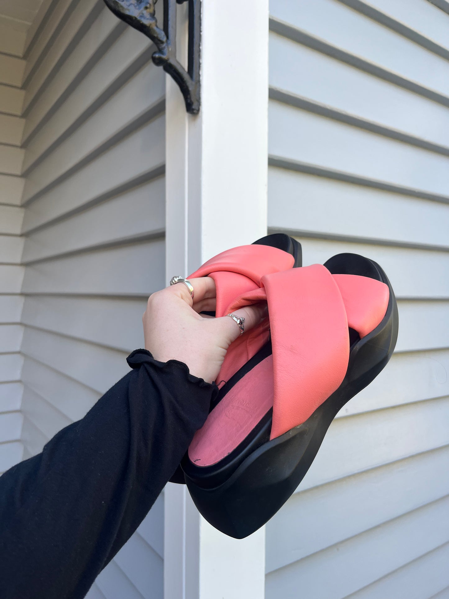 Coral Pink Slides | Size 39