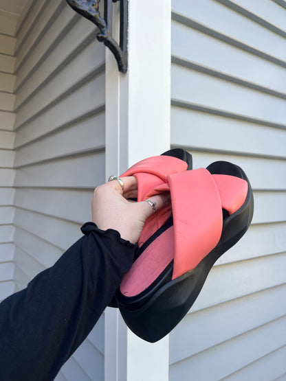 Coral Pink Slides | Size 39