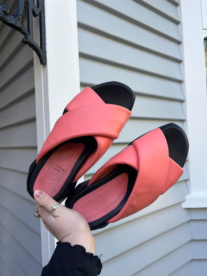 Coral Pink Slides | Size 39