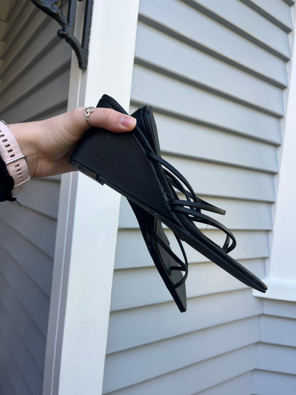 Black Strappy Heels | Size 41
