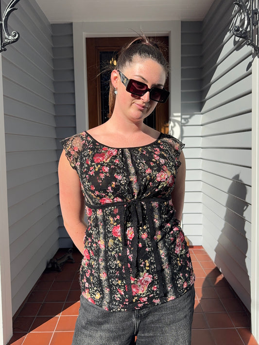 Floral Lace Top | Size 14