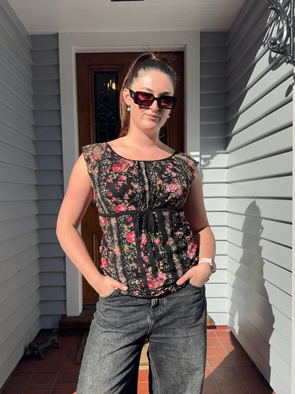 Floral Lace Top | Size 14