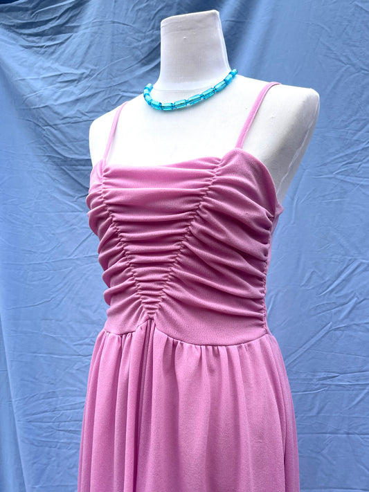 Bubblegum Pink Midi Dress | Size 10