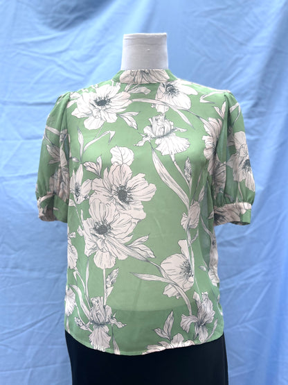 Sheer Floral Blouse | Size 6-8
