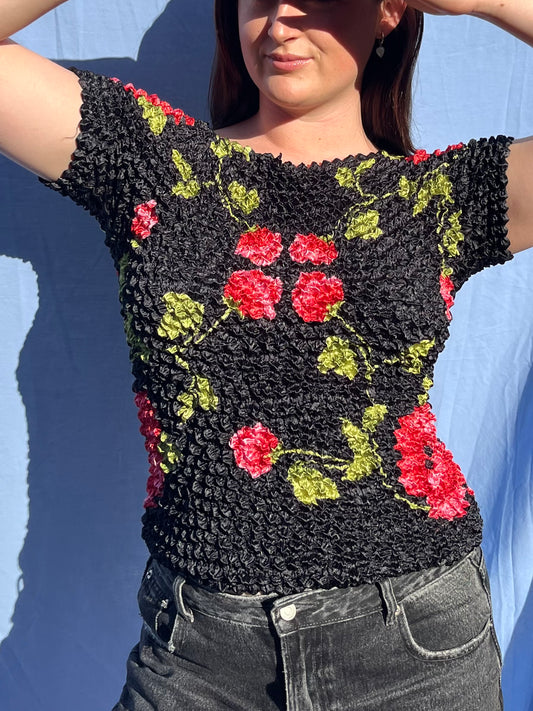 Floral Bubble Top | Size 12-14