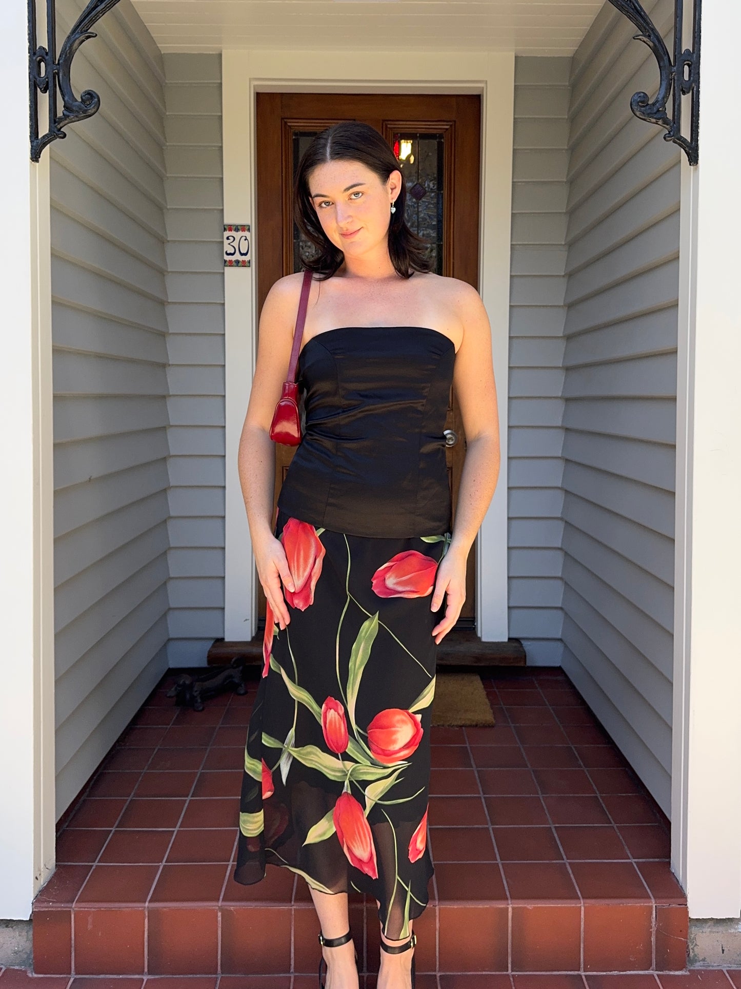 Black Strapless Top | Size 10