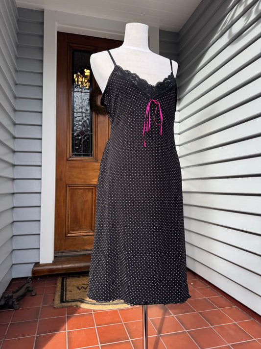Polka-Dot Midi Dress | Size 10
