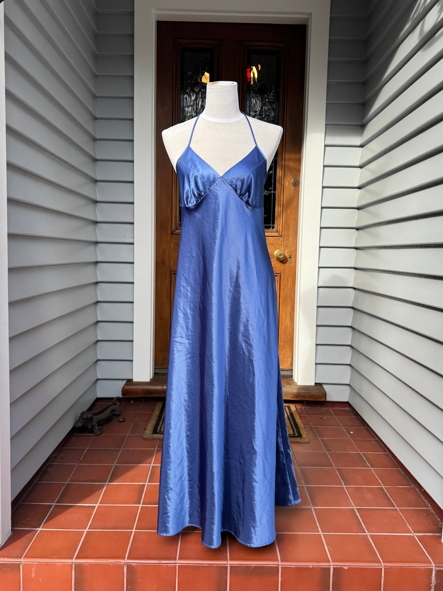 Blue Silky Slip | Size Medium