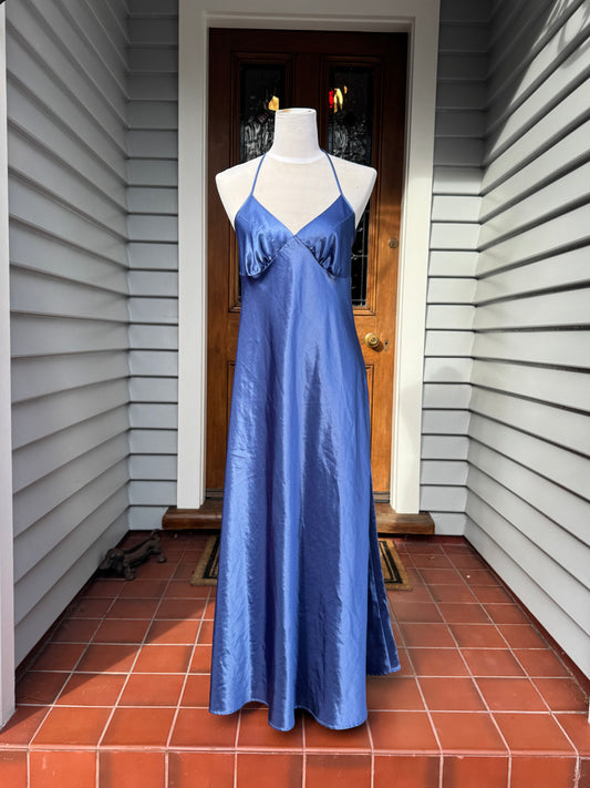 Blue Silky Slip | Size Medium