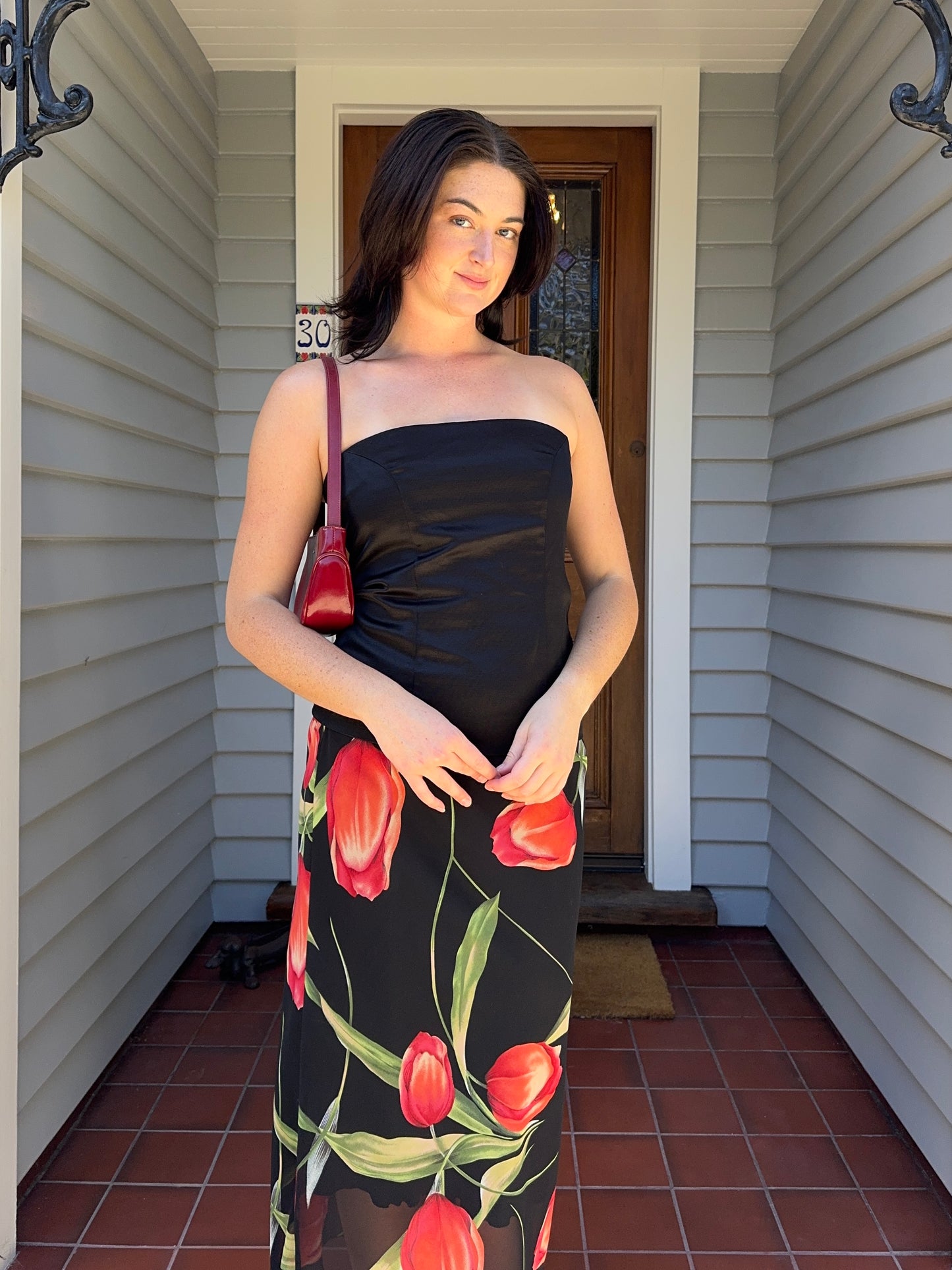 Black Strapless Top | Size 10