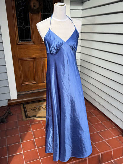 Blue Silky Slip | Size Medium