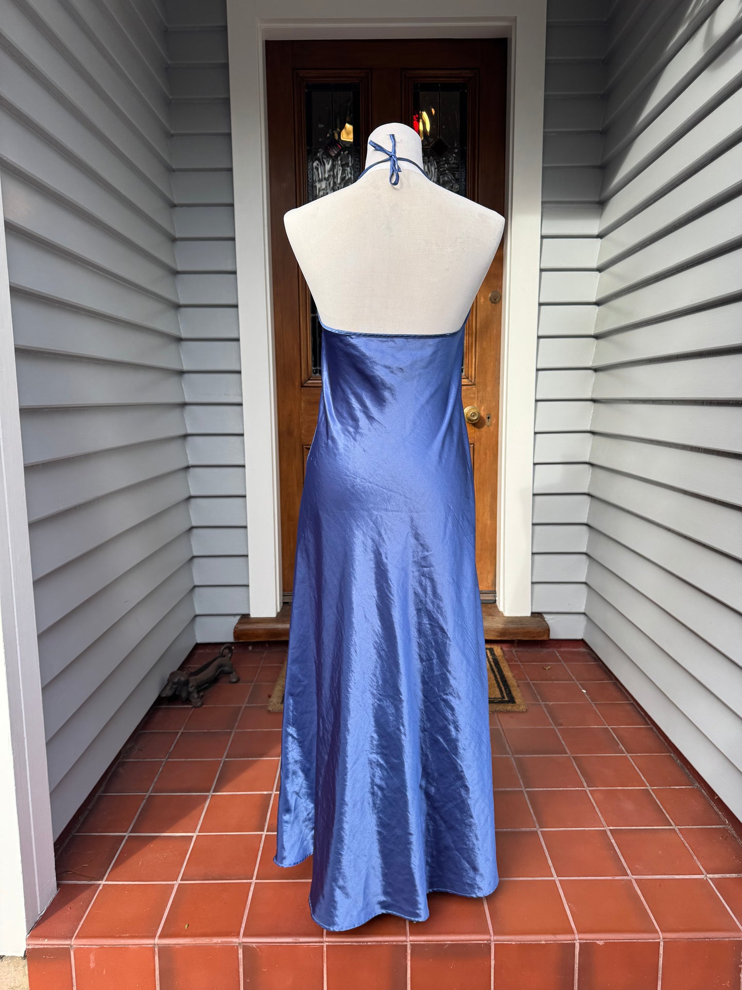 Blue Silky Slip | Size Medium