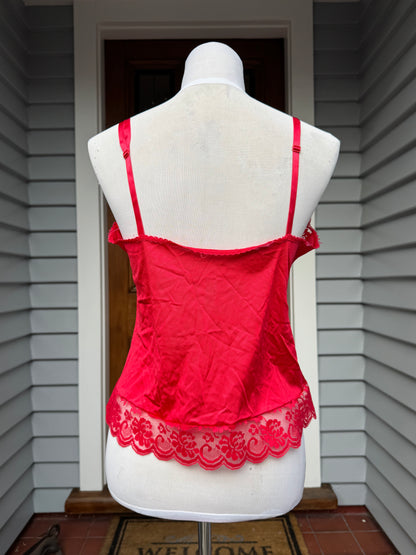 Red Lace Cami | Size 8-10