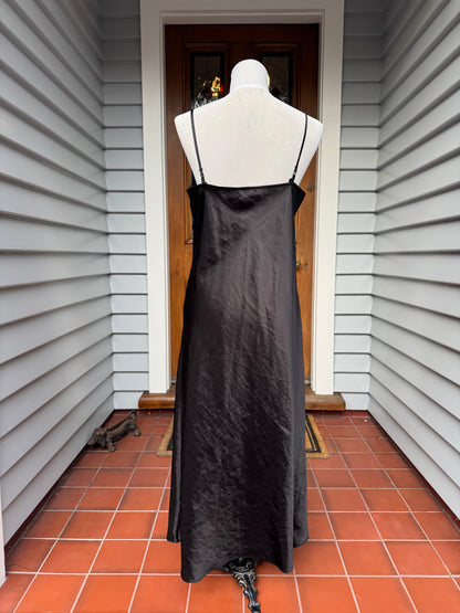 Sheer Embroidered Maxi Dress | Size 14