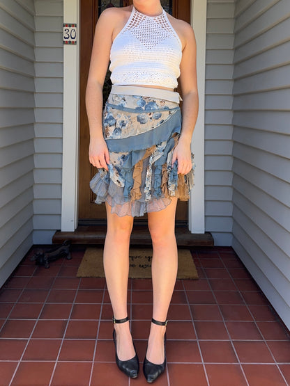 Beautiful Floaty Mini Skirt | Size 8-10