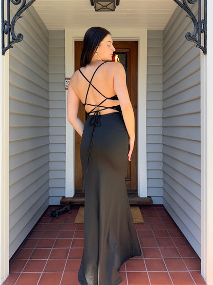 Y2k Beaded Maxi Gown | Size 8-12