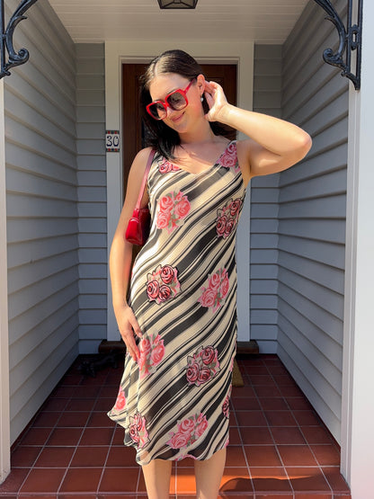 Y2K Beaded Midi Dress | Size 12