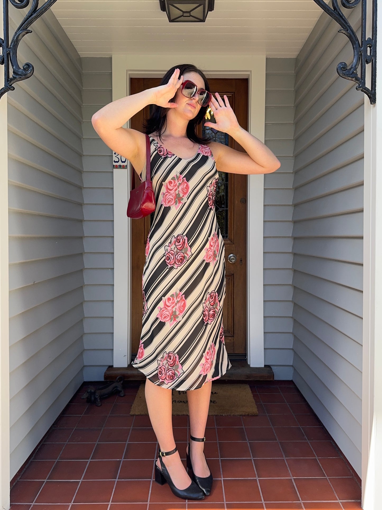 Y2K Beaded Midi Dress | Size 12