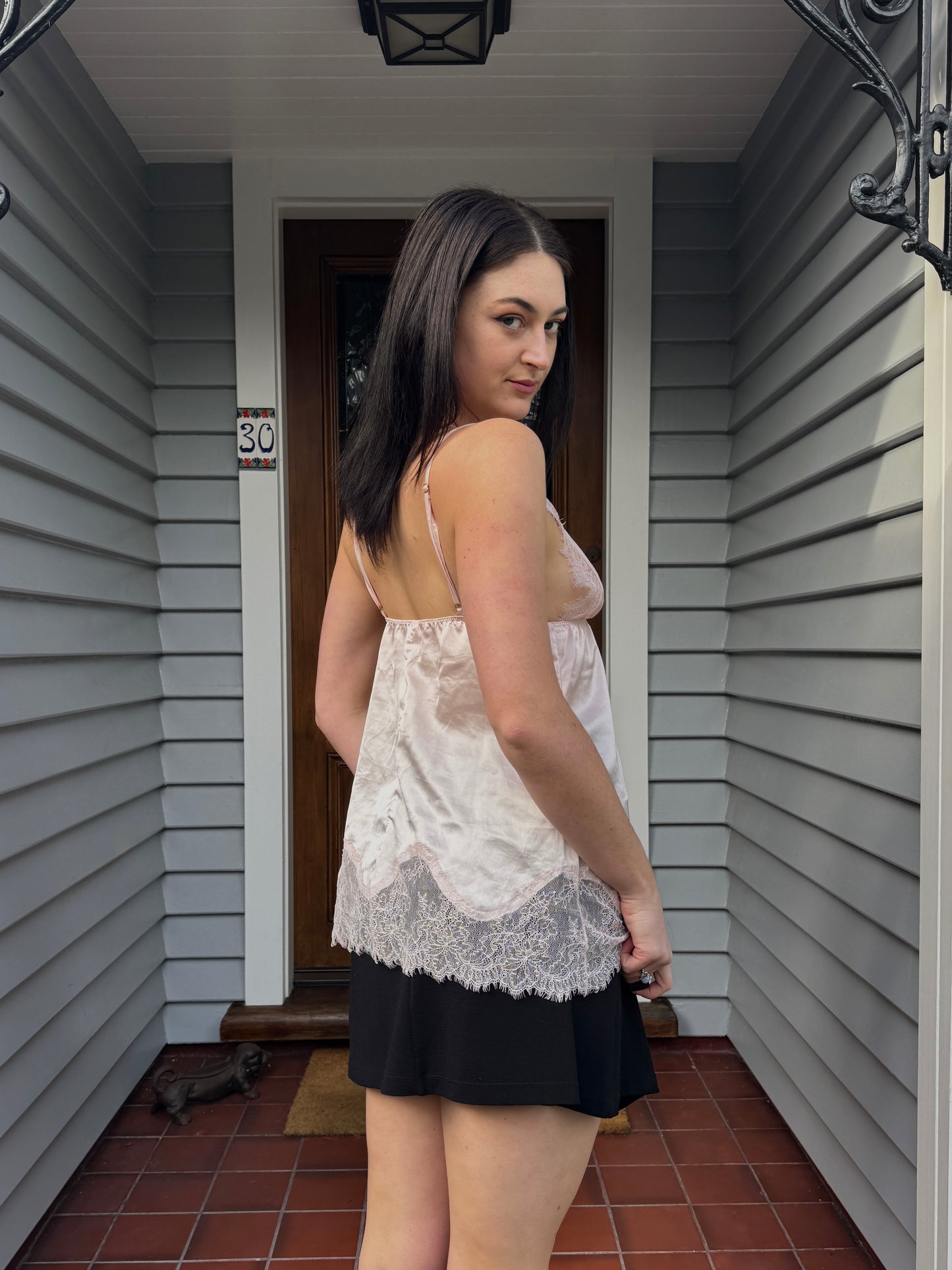 Pink Lace Cami | Size M