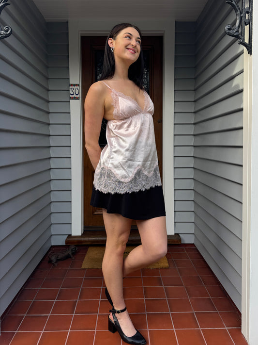 Pink Lace Cami | Size M