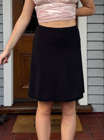 Vintage Black Mini Skirt | 10-12