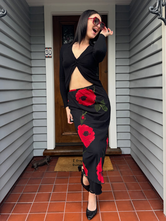 Rose Maxi Skirt | Size 10-12