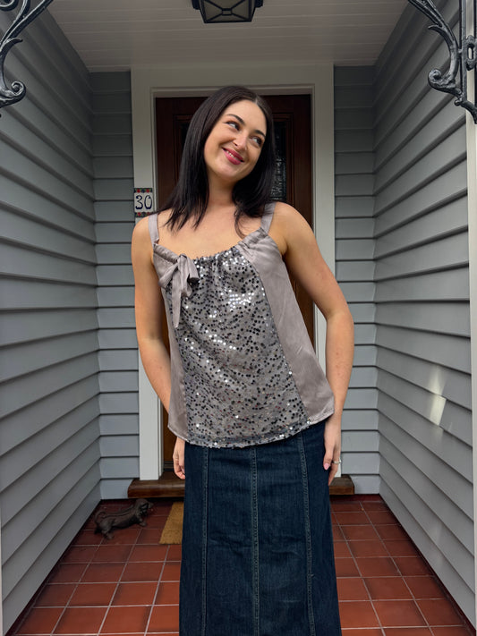 Beaded Bow Singlet | Size 12