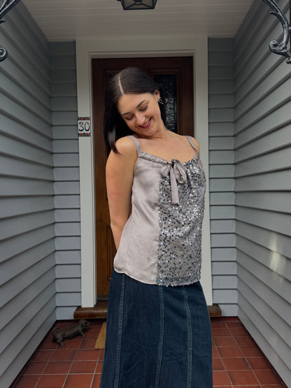 Beaded Bow Singlet | Size 12