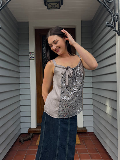 Beaded Bow Singlet | Size 12