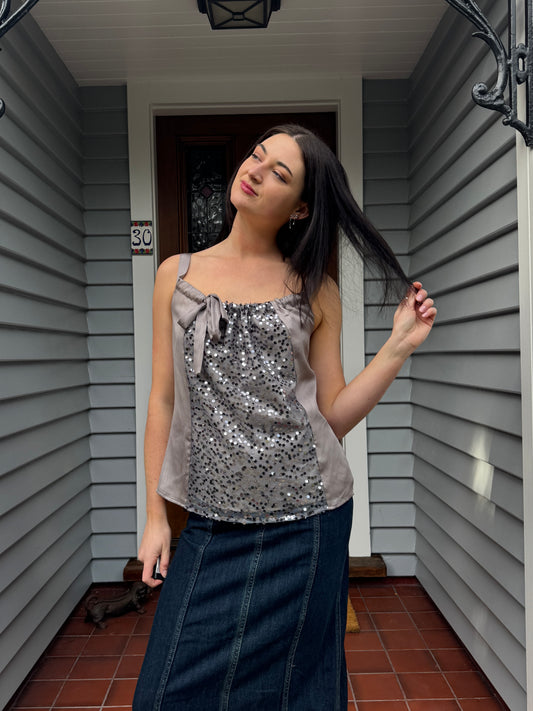 Beaded Bow Singlet | Size 12