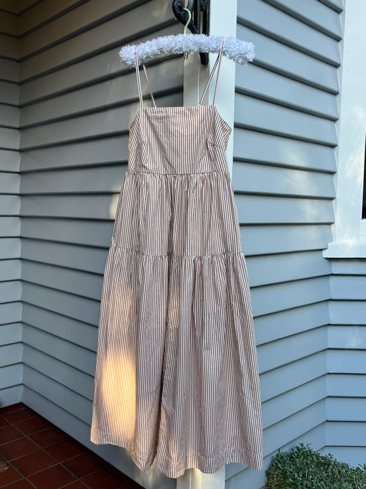 Striped Maxi Dress | Size 6