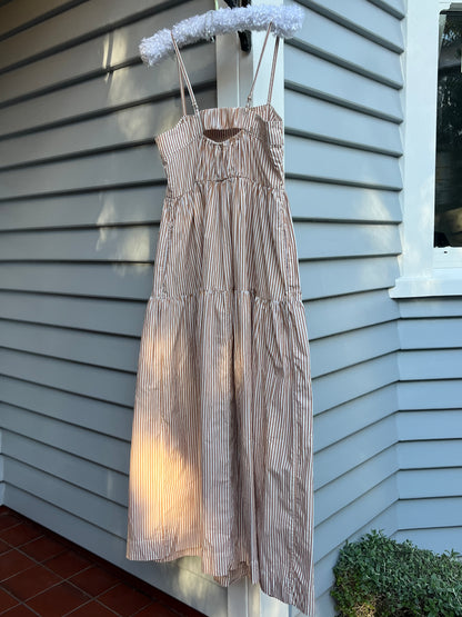 Striped Maxi Dress | Size 6