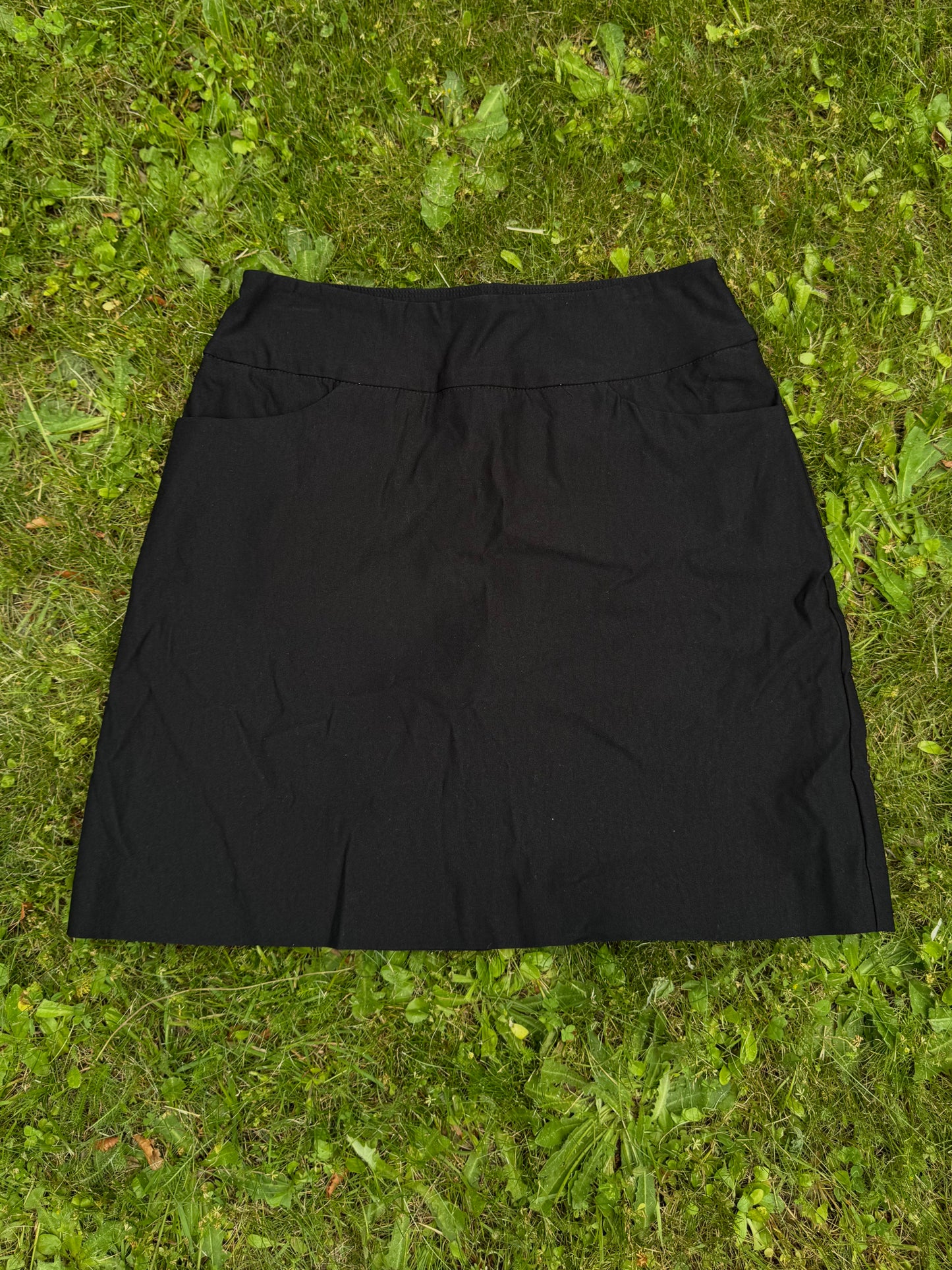 Black Mini Skirt with Built-in Shorts | Size S