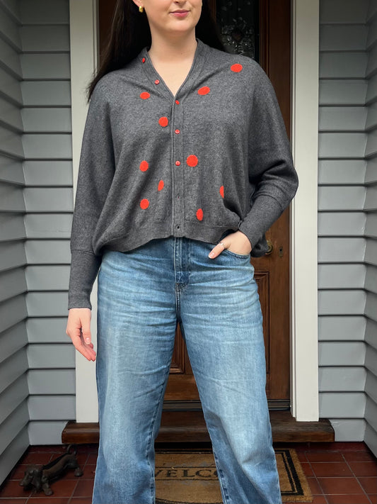 Polka-Dot Cardigan | Size 14