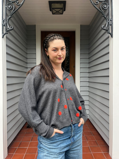 Polka-Dot Cardigan | Size 14