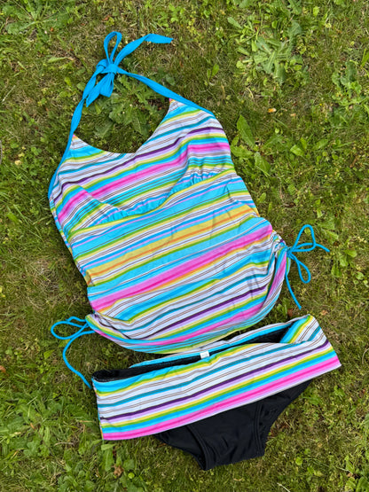 Colourful Tankini Set | Size S-M
