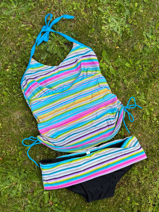 Colourful Tankini Set | Size S-M