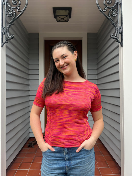 Colourful Striped Top | Size M