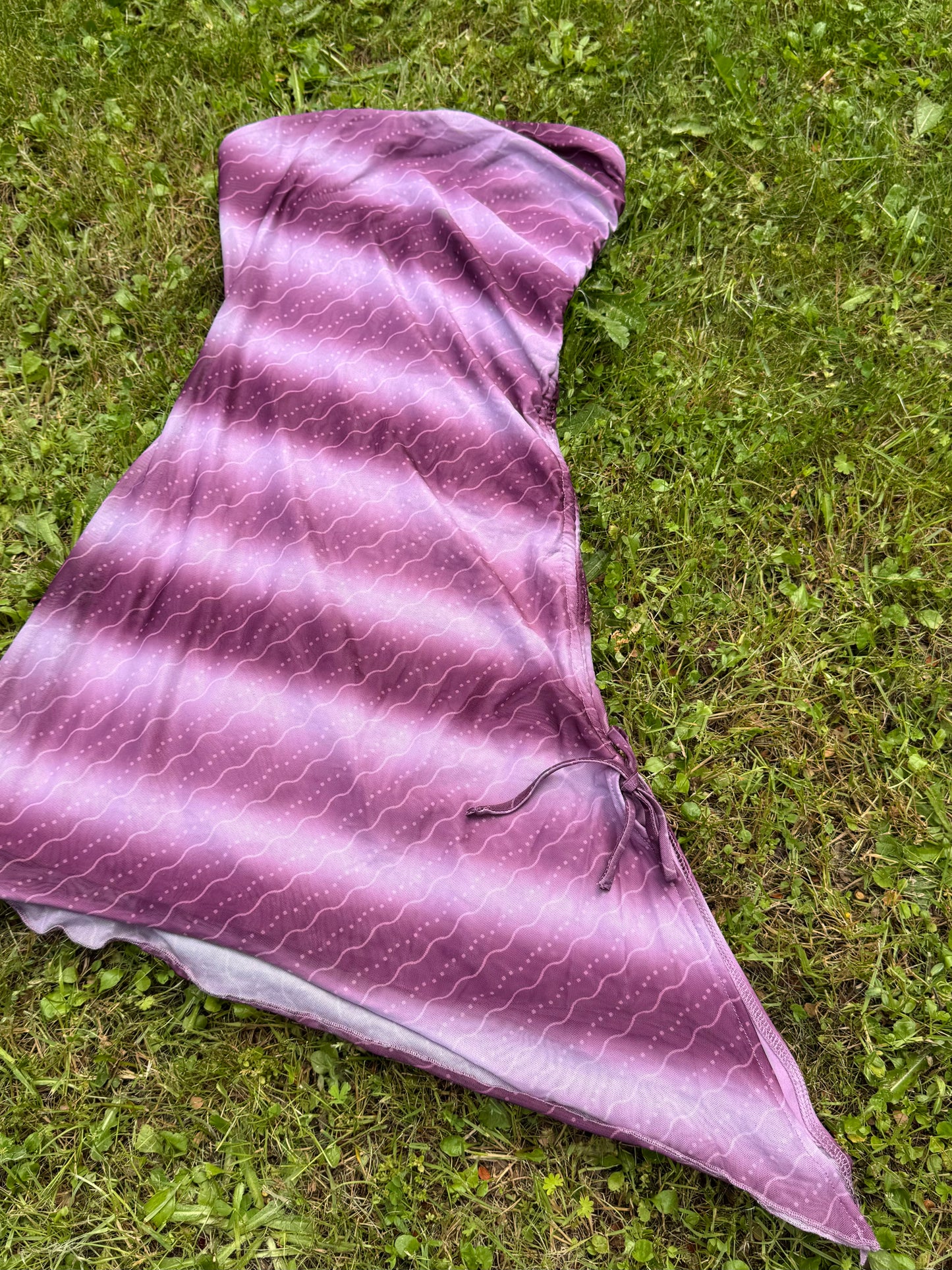 Asymmetric Strapless Mini Dress | Size 8