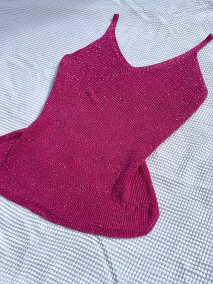 Pink Sparkly Cami | Size 10-12
